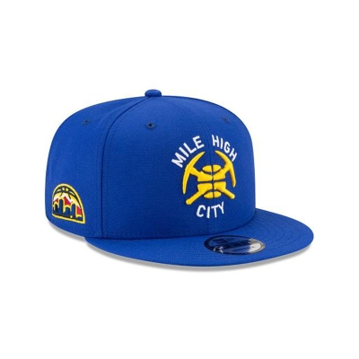 Denver Nuggets Gorra | New Era NBA Statement Edition 9fifty Snapback Cap Mexico - Azules